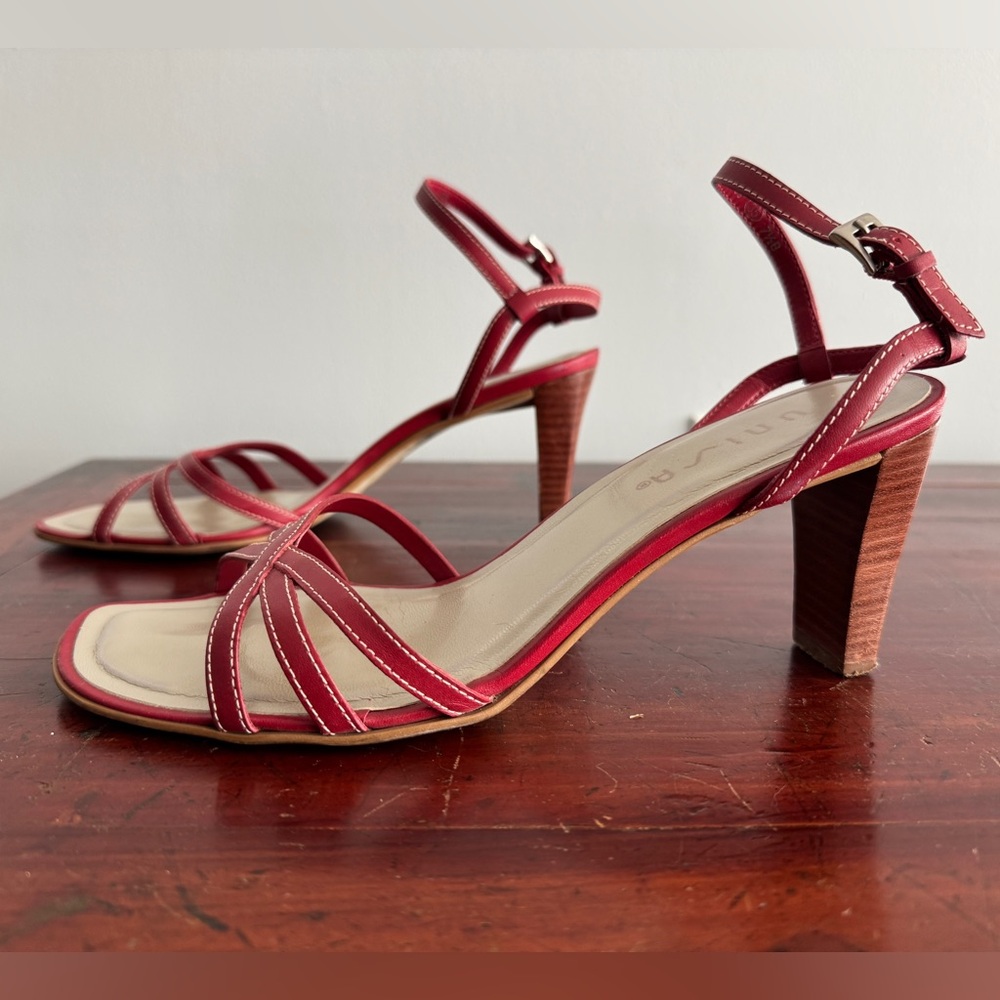 Unisa Red Strappy Sandals